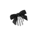 Bow Tie Skeleton Hair Clip Gothic Hair Accessories Women'S Hair Clip Festive - Black - Size 01