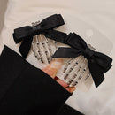 Bow Tie Skeleton Hair Clip Gothic Hair Accessories Women'S Hair Clip Festive - Black - Size 01