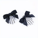 Bow Tie Skeleton Hair Clip Gothic Hair Accessories Women'S Hair Clip Festive - Silver - Size 01