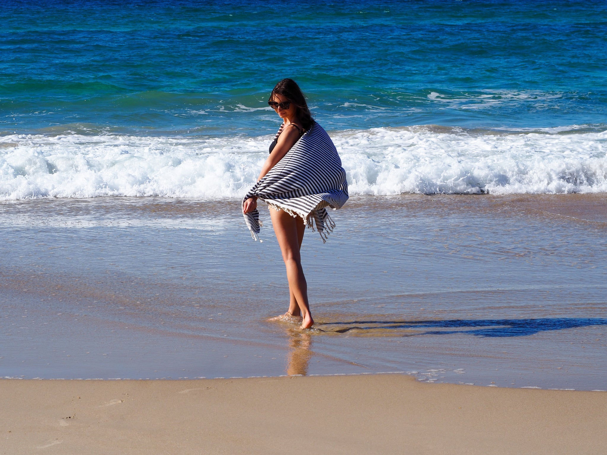 Portsea Turkish Cotton Towel - Midnight