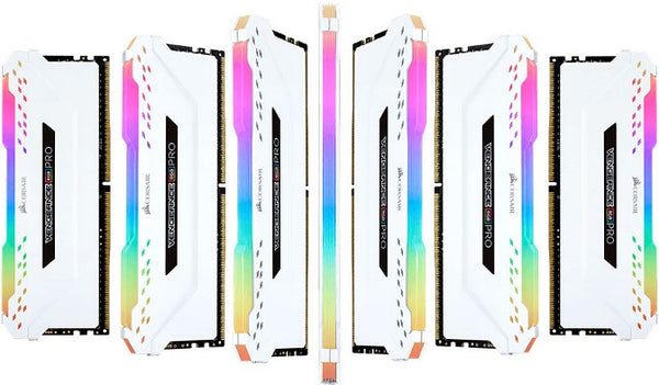 CORSAIR Vengeance RGB PRO 16GB 2x8GB DDR4 3600MHz C18 18-19-19-39 White Desktop Gaming Memory Intel XMP2.0 AMD Ryzen