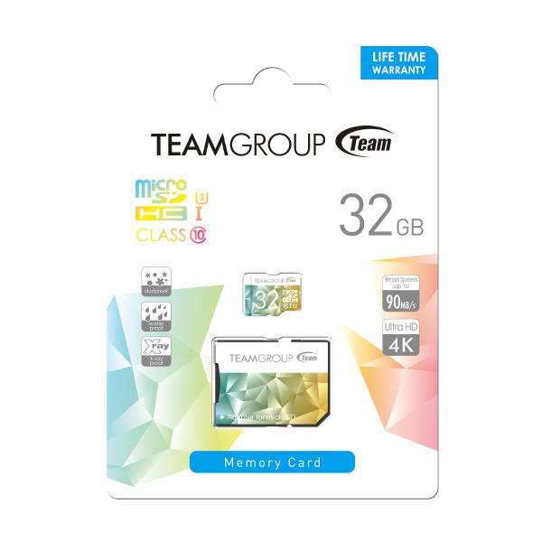 TEAM Color Card II Micro SDHC UHS-1 U3 32G 90/45 R/W