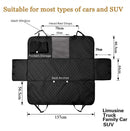Waterproof Dog Seat Cover with View Mesh and Scratch Prevent Antislip for Trucks,Cars and SUV