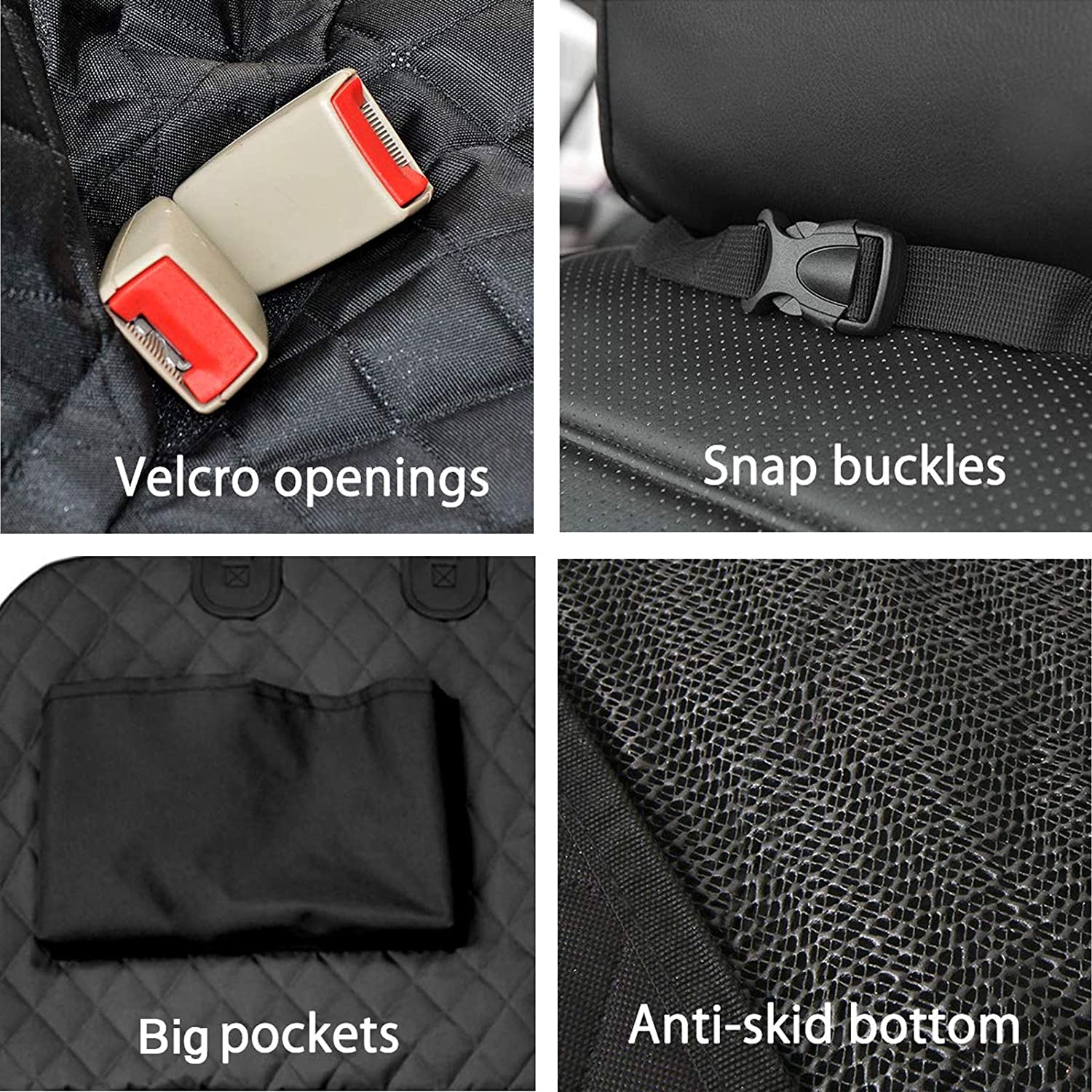Waterproof Dog Seat Cover with View Mesh and Scratch Prevent Antislip for Trucks,Cars and SUV