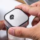 CARLA HOME Rotating Spice Rack Organizer with 20 Glass Jars for Kitchen Countertop