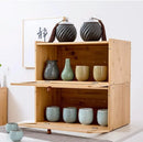 CARLA HOME Bamboo Bread Box, Kitchen Countertop Storage, Window Bread Holder
