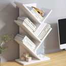 CARLA HOME 5-Tier Tree Bookshelf Storage Rack for Home Office or Bedroom (White)