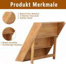 CARLA HOME 3 Tier Bamboo Spice Rack, Countertop Jar Organiser, Kitchen