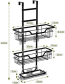 CARLA HOME Over the Door 3-tier Shower Caddy Organizer Shelf with Hooks for Bathroom
