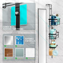 CARLA HOME Over the Door 3-tier Shower Caddy Organizer Shelf with Hooks for Bathroom