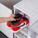 CARLA HOME 3-Tier Stackable Shoe Storage Box Organizer with Clear Door for Closet, Entryway or Cabinet