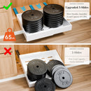 CARLA HOME 2 Pack Pull Out Cabinet Organizer Expandable for Cabinets with Adjustable Slide Out Shelves and Easy Installation (White)