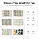 CARLA HOME  6-Layer Large Jewelry Organizer Box for Women with Mirror, Drawers, Hooks & Dividers for Rings, Necklaces, Bracelets, Ideal Gift for Women (Pink)