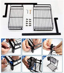 CARLA HOME 2-Tier Kitchen Spice Rack Organizer Storage Shelf for Condiments, Oil Bottles, Utensils, Cutting Board & More