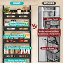 CARLA HOME 6 Tier Over the Door Organizer with Adjustable Metal Pantry Storage Rack and Hanging Baskets for Kitchen and Bathroom