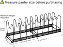 CARLA HOME Expandable Pot and Pan Organizer Rack for Cabinet with 10 Adjustable Dividers, Lid & Cookware Holder for Kitchen Pantry or Countertop Storage