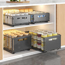 CARLA HOME 2 Pack Pullout Cabinet Kitchen Organizer Drawers with No-Drilling and Adhesive Design for Pantry & Cabinets