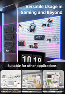 CARLA HOME Pegboard Wall Organizer Kit with 6 Modular Pegboards & 21 Accessories for Kitchen, Office, Gaming & Craft Storage