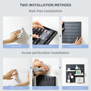 CARLA HOME Pegboard Wall Organizer Kit with 3 Modular Black Panels & 17 Accessories for Gaming, Office & Craft Storage