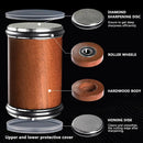 CARLA HOME Rolling Knife Sharpener - Brown - 15° & 20° Angle - Kitchen Appliances Knife Sharpeners