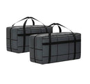 CARLA HOME 2-Pack 180L Extra Large Moving Storage Bags with Handles & Duty Zippered for Clothes, Travel, Space Saving & Camping