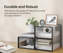 CARLA HOME 6-Pack Clear Stackable Shoe Storage Boxes - Black - Shoe Box Storage