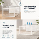 CARLA HOME 12-Pack Clear Stackable Shoe Storage Boxes - White - Shoe Box Storage