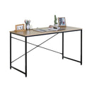 CARLA HOME Office Desk Computer Table - Metal Frame - Oak - 120cm - Brown - Rustic