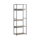 CARLA HOME Freestanding Clothes Rack with Shelves - Grey - 175 cm - Clothing Rack