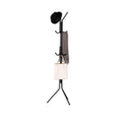 CARLA HOME Metal Coat Rack Stand - 12 Hook Clothes Hanger - Black - Garment Rack
