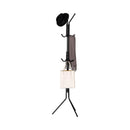 CARLA HOME Metal Coat Rack Stand - 12 Hook Clothes Hanger - Black - Garment Rack