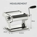 CARLA HOME Pasta Maker Machine - Hand Crank Noodle Maker - Grey - Kitchen Appliances Pasta Makers