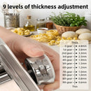 CARLA HOME Pasta Maker Machine - Hand Crank Noodle Maker - Grey - Kitchen Appliances Pasta Makers
