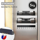 CARLA HOME 3 Pack Magnetic Spice Rack for Fridge Kitchen with Hook Bar