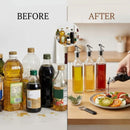CARLA HOME 4 Pack Glass Oil Dispenser Bottle 500ml Transparent Kitchen