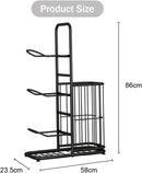CARLA HOME Ball Storage Rack - 3-Tier Sports Organiser