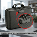 CARLA HOME Fireproof Document Box with Lock - Hard Shell - Glass Fiber - Fireproof File Organizer