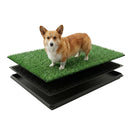 CARLA HOME Dog Grass Pad with Tray - 3-Layer - Outdoor - Puppy Potty Pad Grass