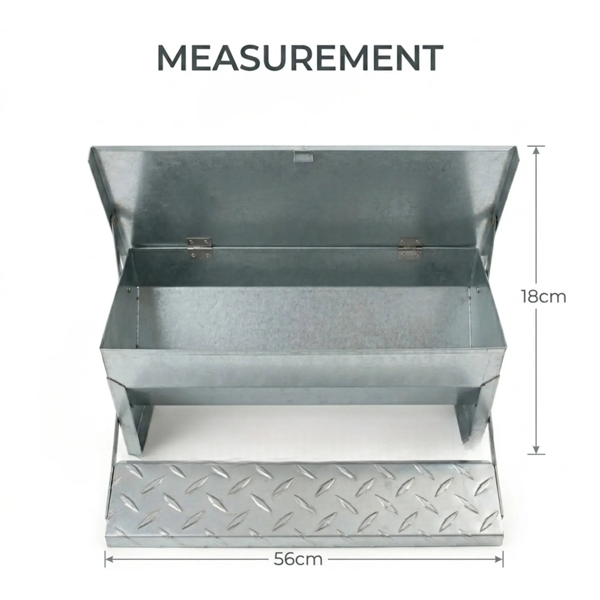 CARLA HOME Automatic Chicken Feeder Treadle - Galvanized Steel