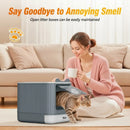 CARLA HOME Enclosed Cat Litter Box - Drawer Tray - Large - Scoop Drawer Design