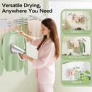 CARLA HOME Wall Mounted Clothes Drying Rack - Foldable - Balcony Folding Clothes - White