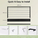 CARLA HOME Wall Mounted Clothes Drying Rack - Foldable - Balcony Folding Clothes - Black