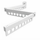 CARLA HOME 3-Fold Wall Mounted Clothes Drying Rack, Laundry Space Saver, White