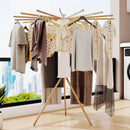 CARLA HOME Tripod Clothes Drying Rack, 16 Rod Foldable, Wooden Poles