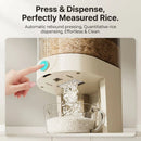 CARLA HOME Rice Dispenser 5kg Large Storage, Press Button Grain Container Kitchen