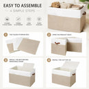 CARLA HOME Large Toy Storage Box with Lid Upgraded Toy Storage Chest Organiser