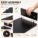 CARLA HOME Dual Monitor Stand Riser, Adjustable Length and Angle, Black