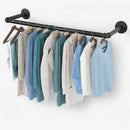 CARLA HOME Industrial Pipe Wall Clothes Rack, 92cm Bar Garment Rack