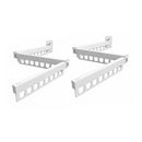 CARLA HOME 2-Pack Wall Mounted Clothes Drying Rack - Tri - Fold - Black - Aluminum