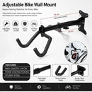 CARLA HOME 2-Pack Bike Wall Mount Rack - Adjustable Hook - Black - Adjustable Fixed Bike